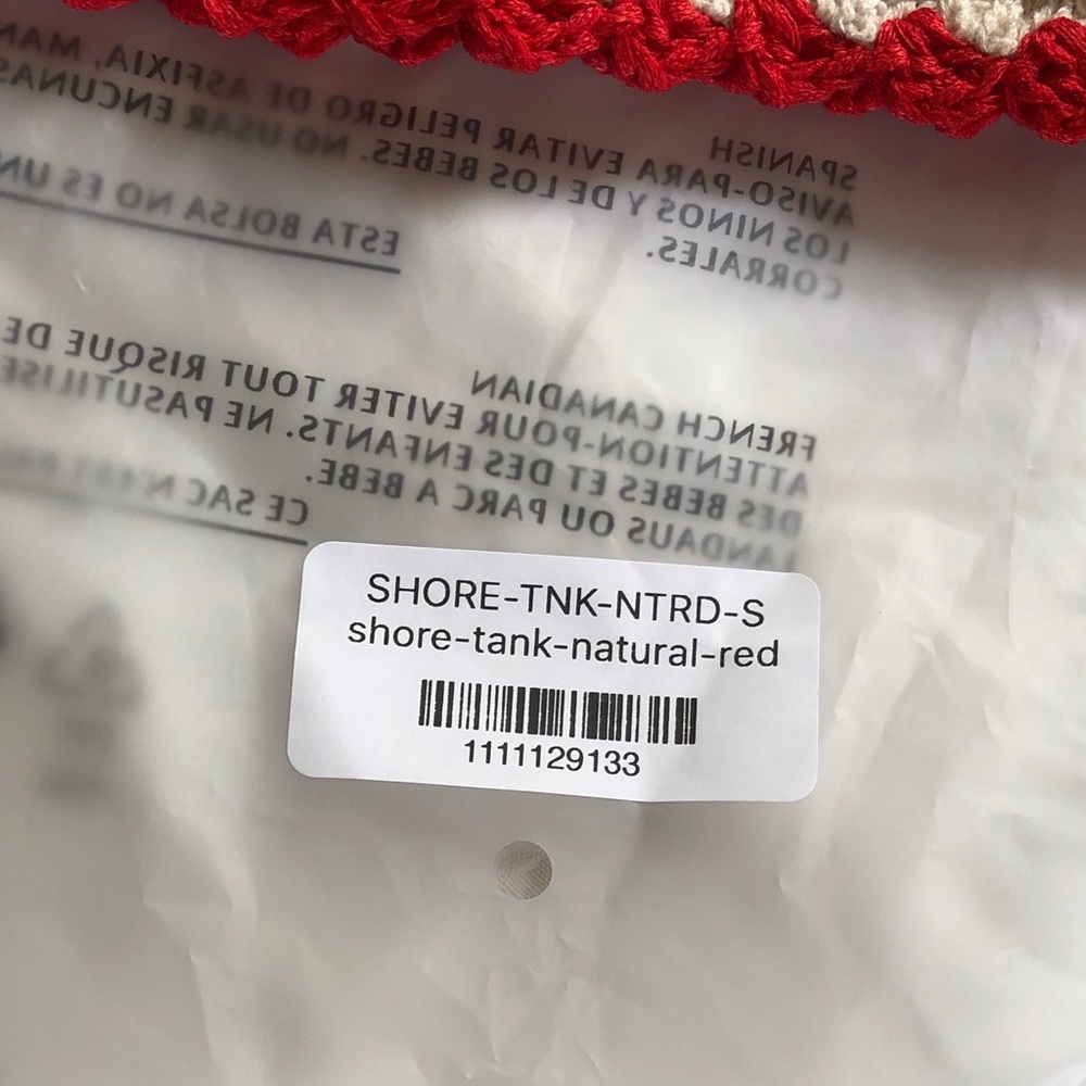 Carly Jean Los Angeles Red and Cream Sweater - Picture 3 of 4